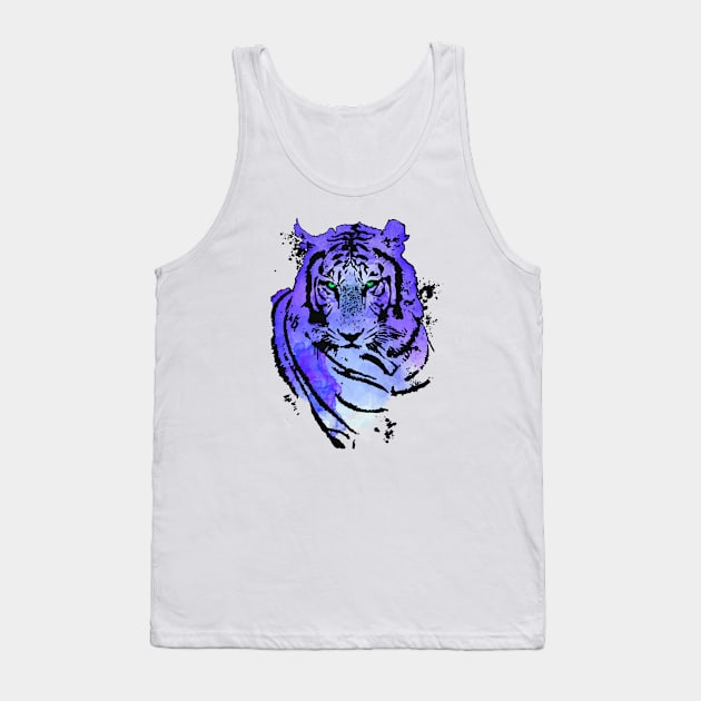 tiger watercolor Tank Top by Enidrea